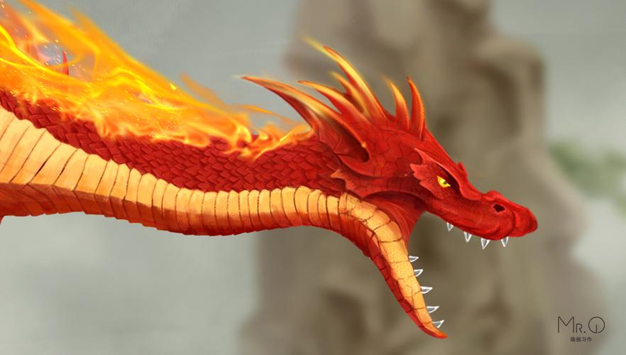 火龙-dragen|插画|插画习作|g鲜生 - 临摹作品 - 站酷 (zcool)