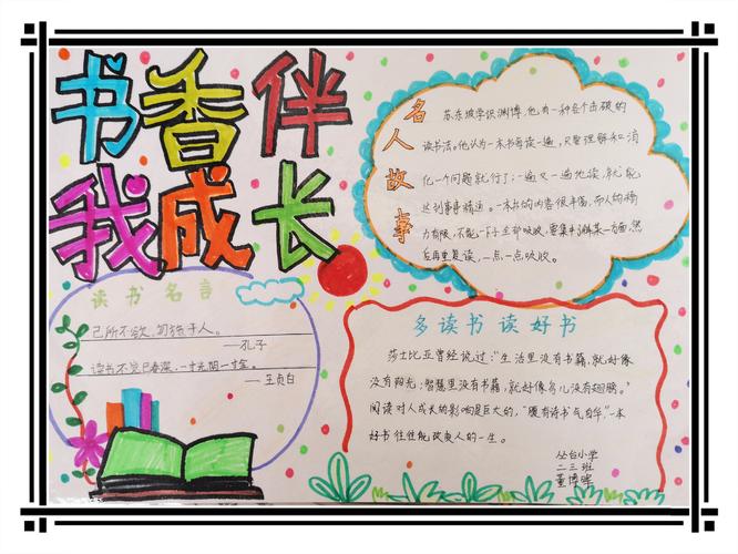 书香留痕 悦读成长——丛台小学"读写诵"活动优秀手抄报品展