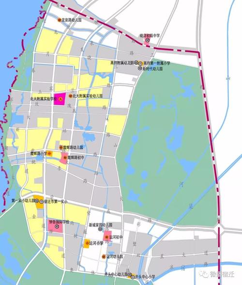 远期(2021-2030年)宿迁中心城区,市洋河新区中小学校及幼儿园布局规划