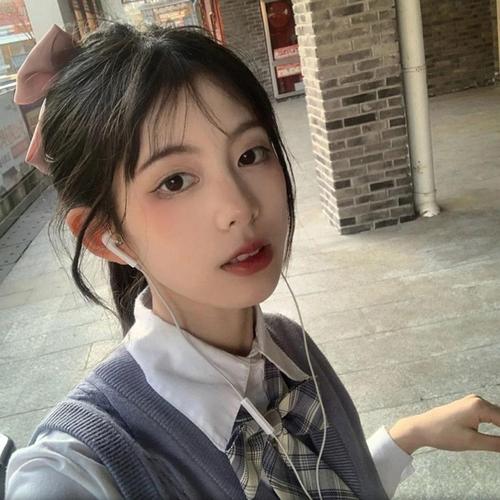 ins风美女微信头像