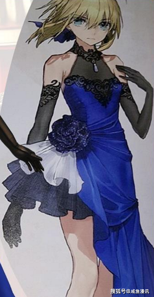 蓝礼服saber仙鹤saber和服saber款式一和服saber款式二和服saber款式