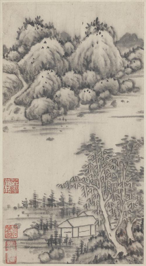 明 恽向 山水画册 美国弗利尔美术馆藏