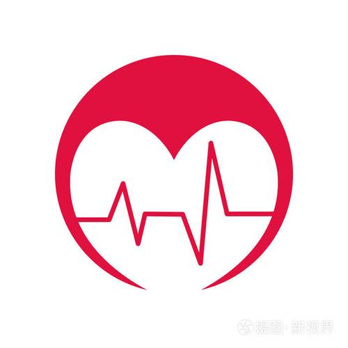 健康的心脏符号孤立的图标