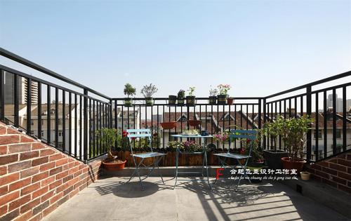 复式现代风露台装修效果图