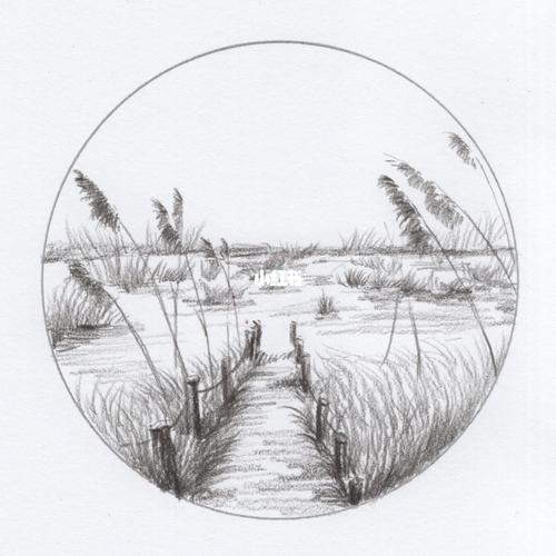 素描风景|这样的素描小画会有人喜欢吗06_素描_风景