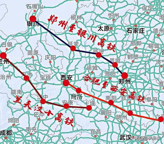 陕西新增3条高铁,郑银高铁入选,合康高铁,宁西高铁将展开竞争