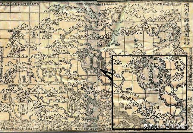 老志书中潮州府属各地地图