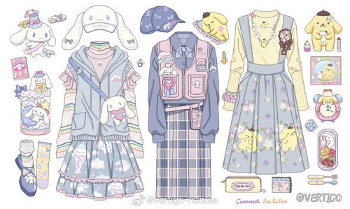 『三丽鸥系列服装素材』