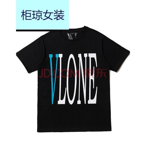 tren2021春夏季欧美风印花字母大v宽松短袖t恤女 1212黑色 l