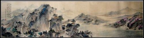 七律·题聃生居士所赠《江南山水图》