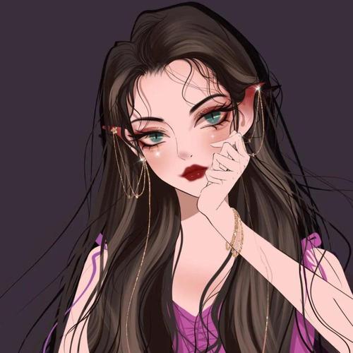 女生头像|好看手绘御姐女生头像