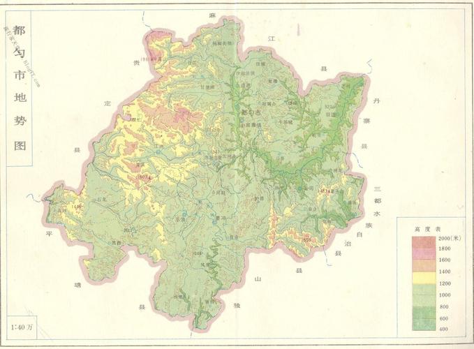 都匀市地势图全图,都匀市地势图高清版下载 - 户外网.