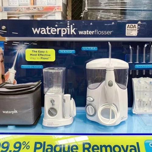 牙线加拿大代购waterpik洁碧碧水wp550家用便携式冲牙水牙线