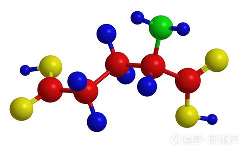 分子结构的谷氨酸