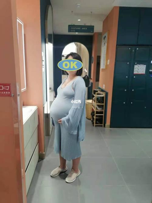 34周得知入盆去拍了单人孕妇照_孕妇照_相机_早产_双下巴_怀孕_海馬体