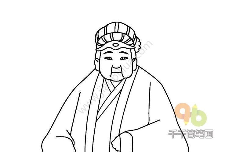 贾母简笔画图片教程,贾母,又称史太君,中国古典小说《红楼梦》中的