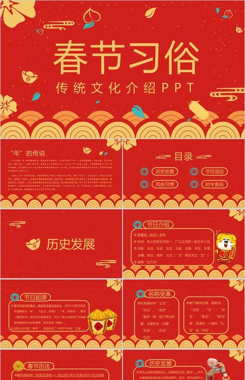春节习俗传统文化介绍ppt模板梦想ppt推荐