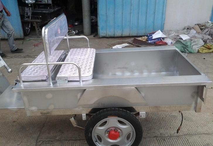 供应直销 小平板电动三轮车 优质不锈钢电瓶三轮车