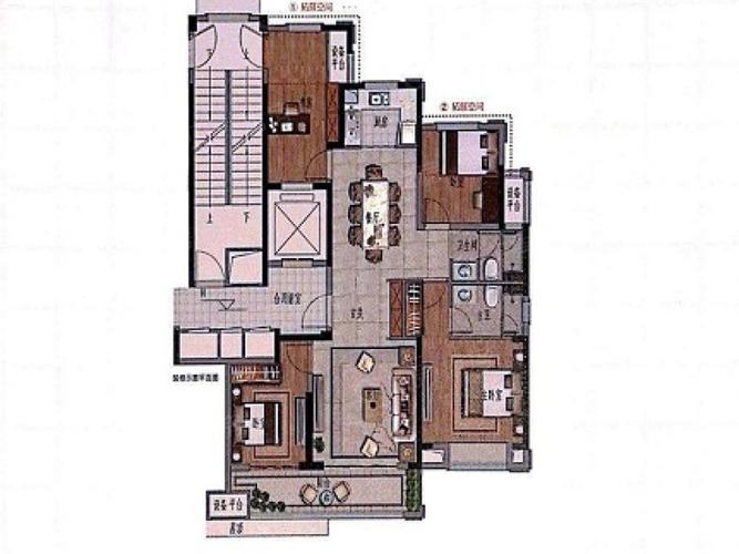 中南珑悦4室2厅2卫户型图