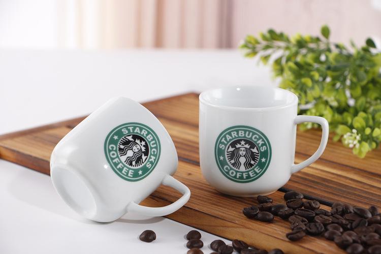 厂家礼品杯子定制logo 创意星巴克陶瓷杯 陶瓷水杯咖啡杯.
