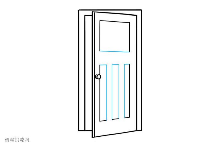 怎么画门的简笔画