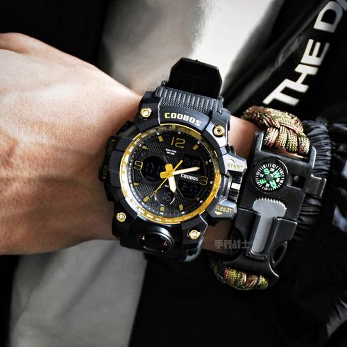 卡西欧联名款款战狼2同款青少年手表男特种兵机械军表学生运动防水