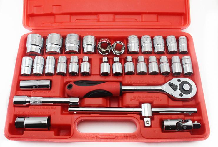 铬钒钢46/32/37件套汽修套筒工具汽车修理套装组合修车工具