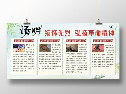 缅怀革命先烈海报,展板,背景图片