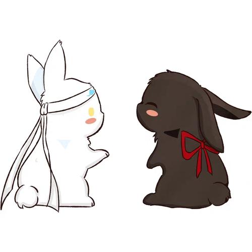 君一肖忘羡兔子胸针ins个性魔道祖师蓝忘机魏无羡胸针