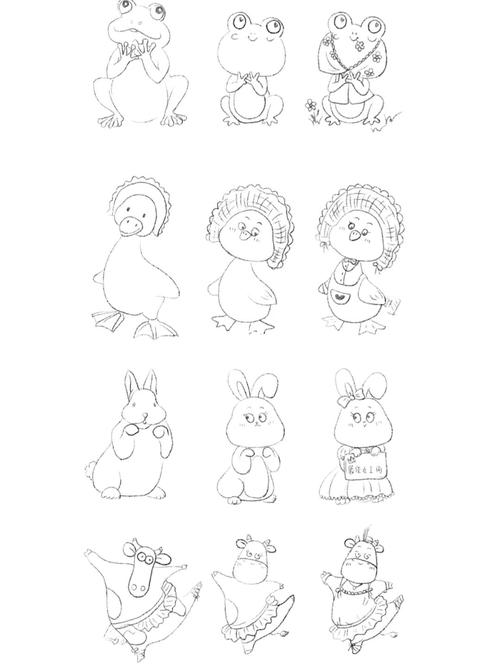 拟人小动物_临摹_文化_绘画