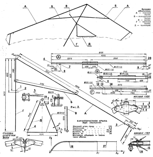 三角翼动力滑翔机的设计图纸