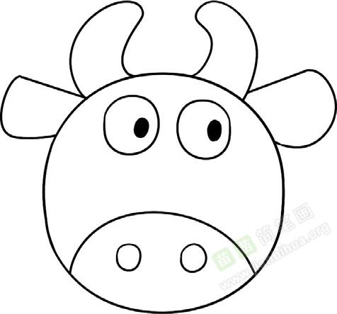 牛简笔画图片教程(一)