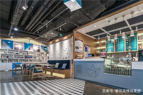 连锁快餐店设计装修效果图丨餐饮装修效果图