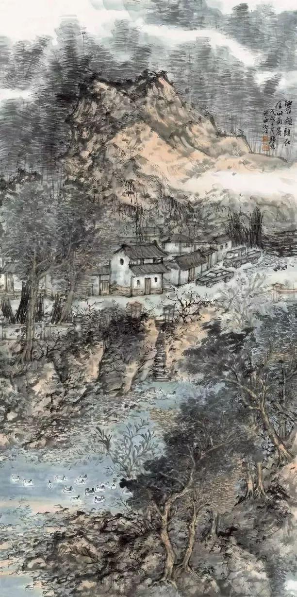 响岭头 张捷 138.5×69cm 2018 年