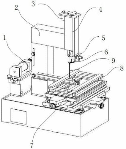 电火花线切割简笔画