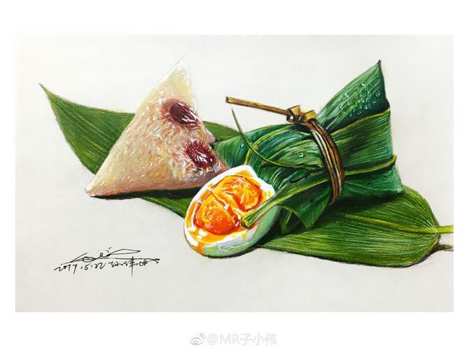 彩铅 粽子作者:mr子小伟