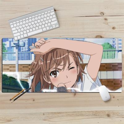 御坂美琴鼠标垫某科学的超电磁炮一方通行炮姐超大动漫桌垫键盘垫