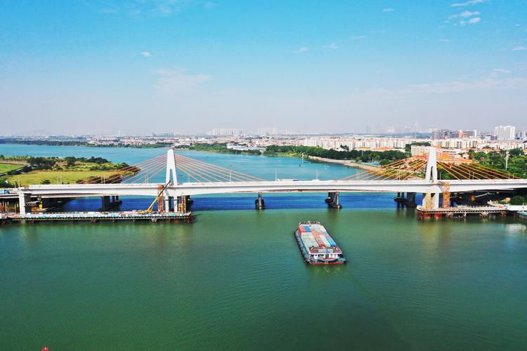 合拢了广东省佛山市顺德区三洪奇大桥