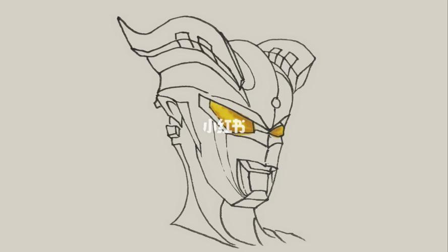 奥特曼系列线描简笔_简笔画_简笔画教程_知识_艺术