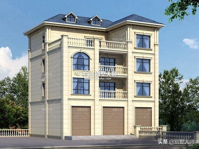 3款四层临街商铺房屋设计图,带门面的自建房