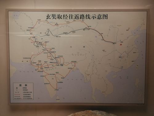 玄奘取经路线图