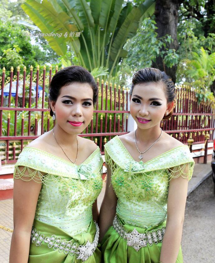 柬埔寨暹粒美女图