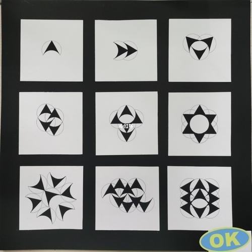 基本形,群化,字母设计_设计_平面构成