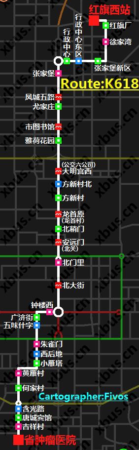西安公交线路图