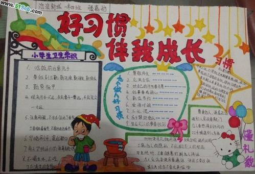 关于正确坐姿的手抄报 关于孝的手抄报