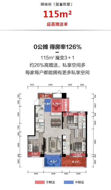 神户型来了!来看看国瑞府115㎡四房三卫是怎样炼成的?