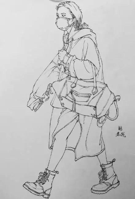 速写练习 | 黑白手绘,定格方寸之间