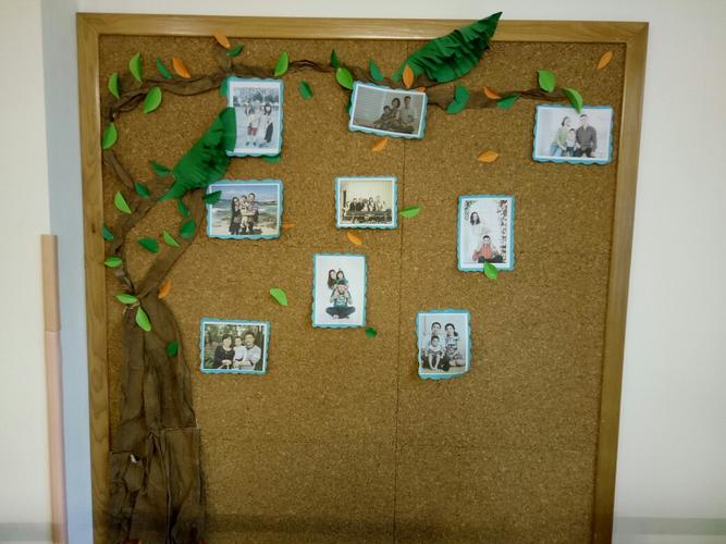 幼儿园亲子照片墙