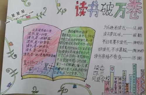 有关读万卷书的手抄报书的手抄报