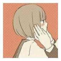 用手遮住脸的情侣头像